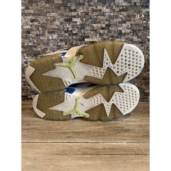 Nike Air Jordan 6 VI Retro Low Sneakers Size 6Y Seattle Seahawks 768881-106 - Picture 7 of 7